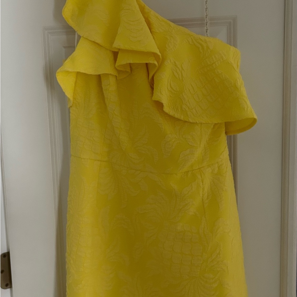 Lilly Pulitzer Sunny Yellow Textured Dress/romper